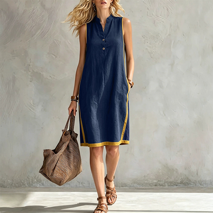 ✨ Tunika-Kleid mit V-Ausschnitt & lockerer Passform – figurschmeichelnd, knitterarm & einfach anzuziehen