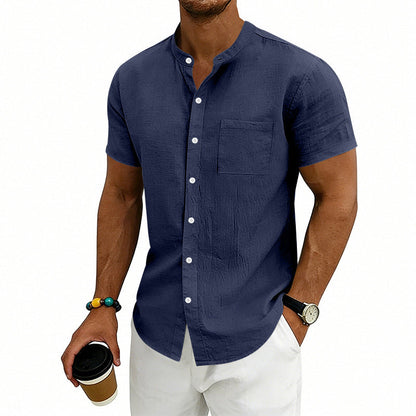 📢Mid-Season Sale: −50% nur für kurze Zeit⏰👕 Herren-Kurzarmhemd in lockerer Passform – einfarbig, atmungsaktiv & vielseitig für Alltag, Arbeit & Freizeit ☀️