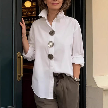 ✨ Hemdkleid im Oversize-Schnitt mit Stehkragen – figurschmeichelnd, knitterarm & leicht zu kombinieren – zu Jeans, Leggings & Röcken