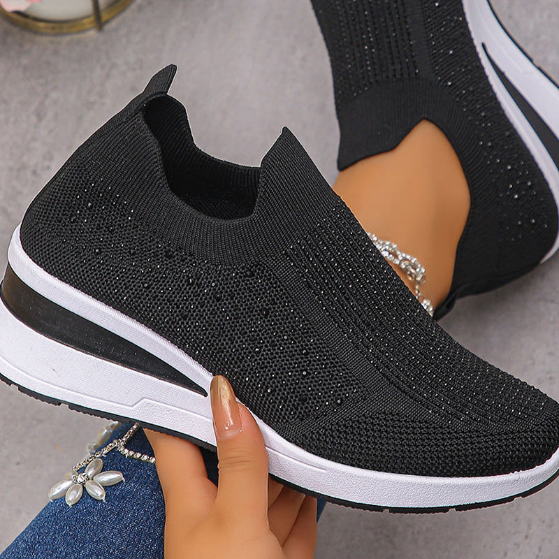 👟 Damen atmungsaktive Knit-Walking-Schuhe – leicht, flexibel & bequem – perfekt für lange Spaziergänge, Alltag & Reisen