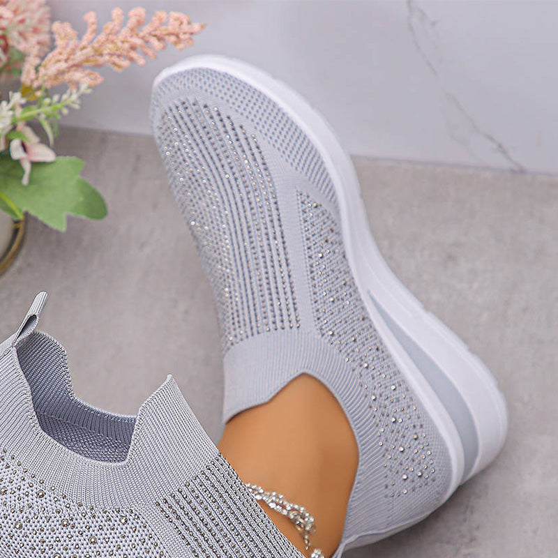 👟 Damen atmungsaktive Knit-Walking-Schuhe – leicht, flexibel & bequem – perfekt für lange Spaziergänge, Alltag & Reisen