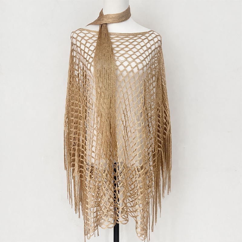 🏆💐 50% Rabatt! Letzter Tag! Sommer-Strick-Poncho mit Fransen – Leicht, Luftdurchlässig & Vielseitig für Strand & Freizeit