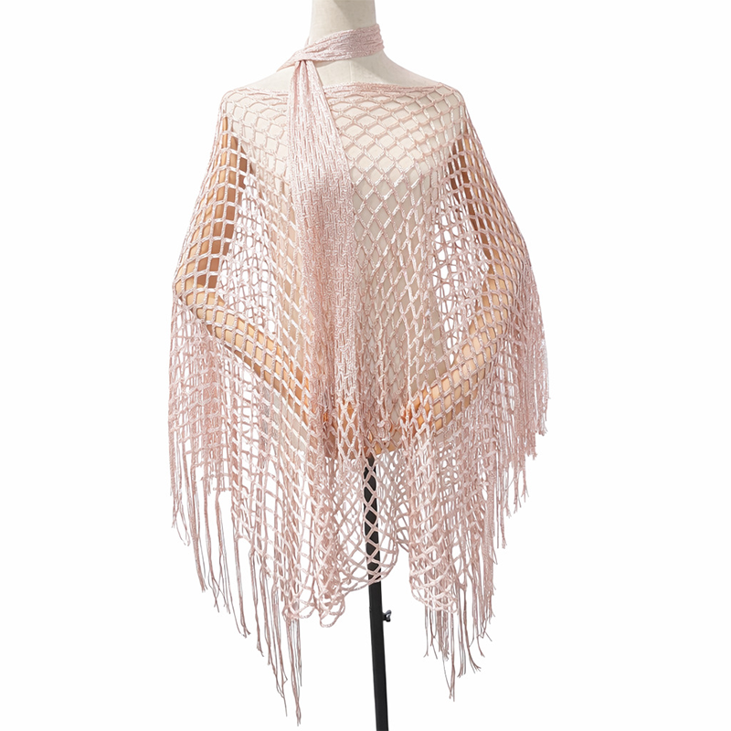 🏆💐 50% Rabatt! Letzter Tag! Sommer-Strick-Poncho mit Fransen – Leicht, Luftdurchlässig & Vielseitig für Strand & Freizeit