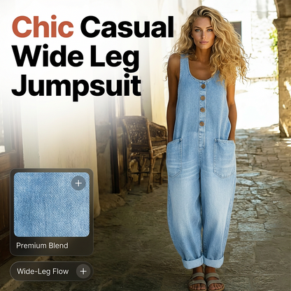 🔥 Die neuen Modelle sind jetzt im Verkauf! Ärmelloser Jumpsuit mit weitem Bein für Damen – luftig, elegant & vielseitig – perfekt für Alltag, Büro & besondere Anlässe