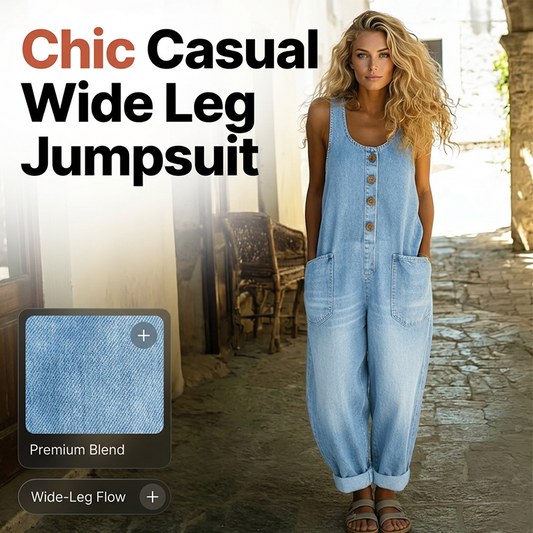 🔥 Die neuen Modelle sind jetzt im Verkauf! Ärmelloser Jumpsuit mit weitem Bein für Damen – luftig, elegant & vielseitig – perfekt für Alltag, Büro & besondere Anlässe