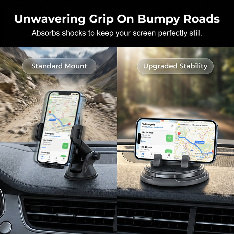 🚗 360° Rotation Handyhalter fürs Armaturenbrett – stabiler Halt, sichere Befestigung & perfekt für Navigation, Freisprechen & Streaming