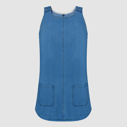 🔥 NEU + 50% RABATT + 50.000+ verkauft ⌛Neue Angebote-Lässiges Jeans-Trägerkleid für Damen