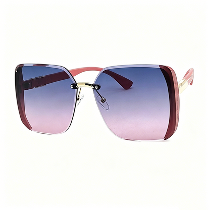 🕶️✨ 50% RABATT! Randlose quadratische Oversize-Sonnenbrille – Leicht, modern & UV400 – Perfekt für Damen & Herren, Strand, Stadt & Festival-Look 🌞