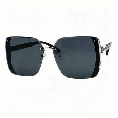 🕶️✨ 50% RABATT! Randlose quadratische Oversize-Sonnenbrille – Leicht, modern & UV400 – Perfekt für Damen & Herren, Strand, Stadt & Festival-Look 🌞