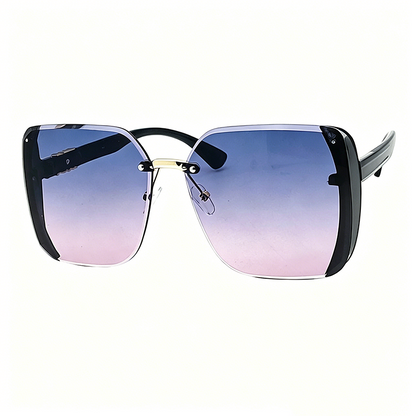 🕶️✨ 50% RABATT! Randlose quadratische Oversize-Sonnenbrille – Leicht, modern & UV400 – Perfekt für Damen & Herren, Strand, Stadt & Festival-Look 🌞