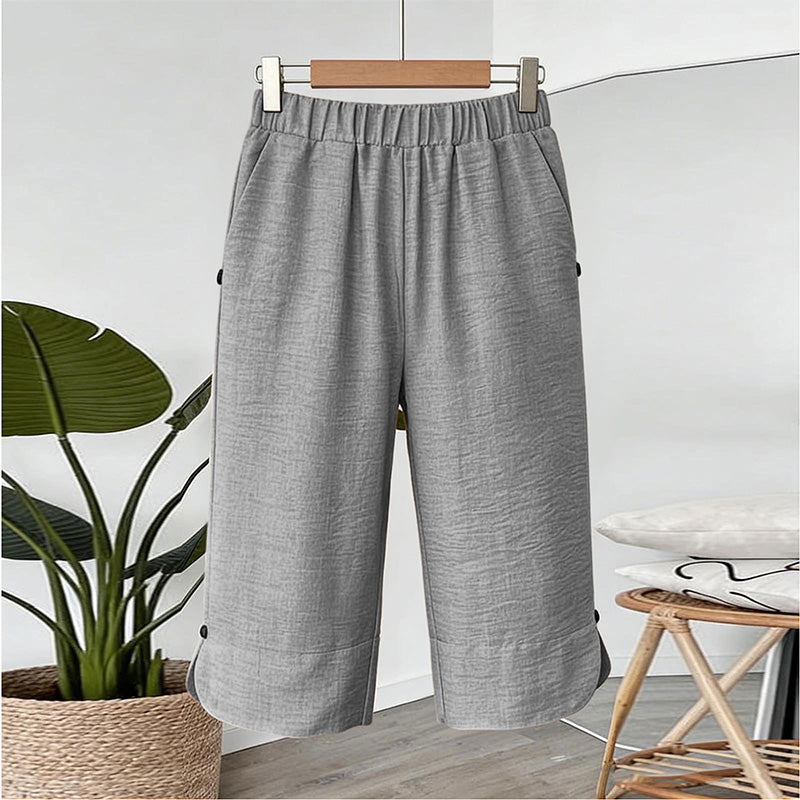 👖 Damen atmungsaktive Freizeit-Caprihosen – luftig, bequem & vielseitig – perfekt für Alltag, Strand & Reisen