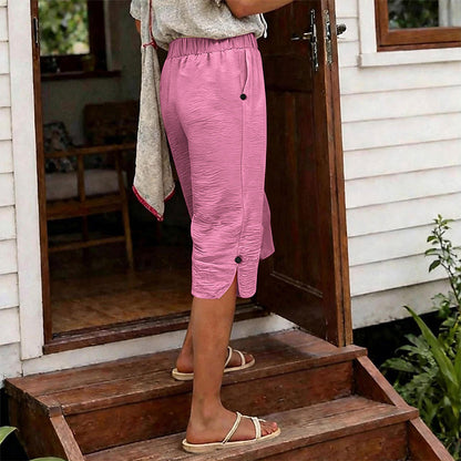 👖 Damen atmungsaktive Freizeit-Caprihosen – luftig, bequem & vielseitig – perfekt für Alltag, Strand & Reisen
