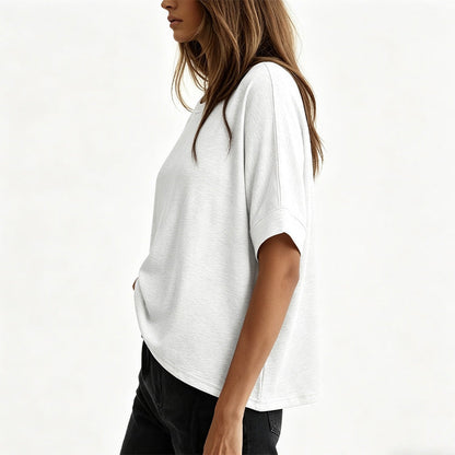 Bequemes Damen-T-Shirt mit Rundhalsausschnitt