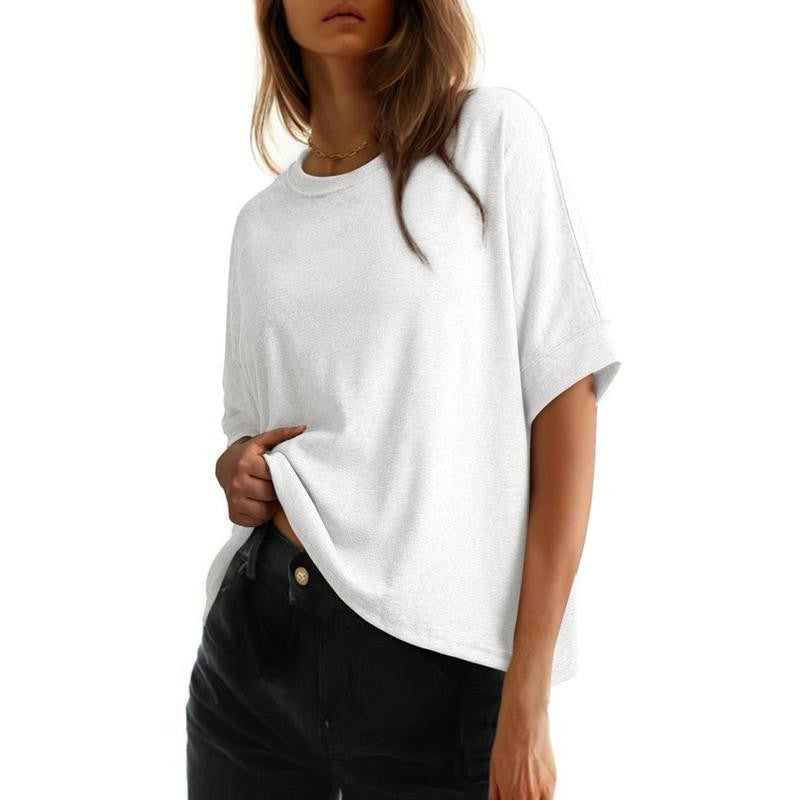 Bequemes Damen-T-Shirt mit Rundhalsausschnitt
