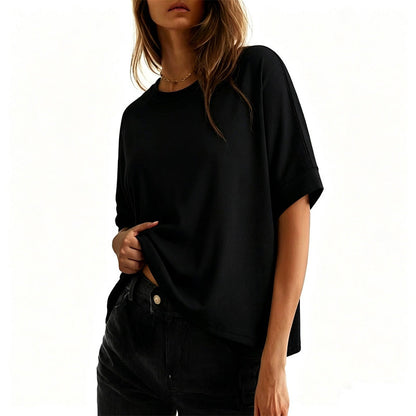 Bequemes Damen-T-Shirt mit Rundhalsausschnitt