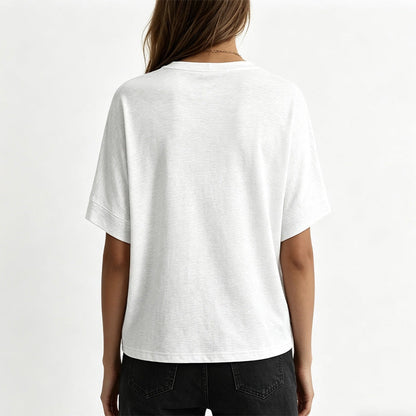 Bequemes Damen-T-Shirt mit Rundhalsausschnitt