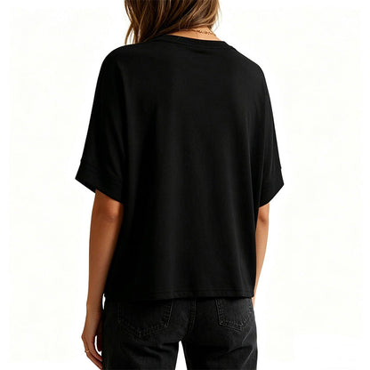 Bequemes Damen-T-Shirt mit Rundhalsausschnitt