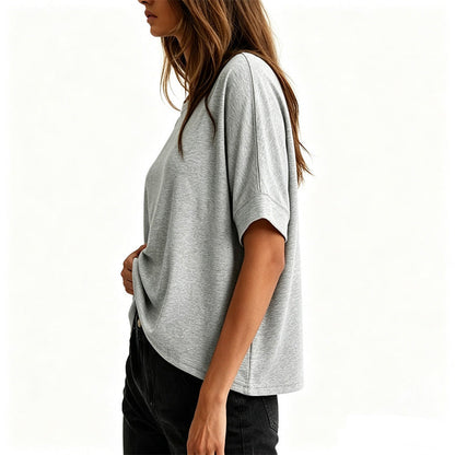 Bequemes Damen-T-Shirt mit Rundhalsausschnitt