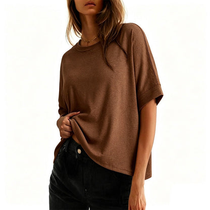 Bequemes Damen-T-Shirt mit Rundhalsausschnitt