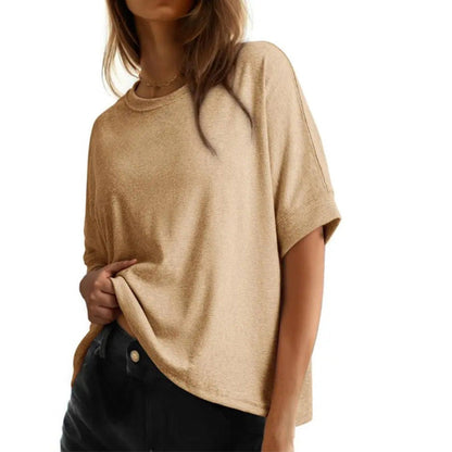 Bequemes Damen-T-Shirt mit Rundhalsausschnitt