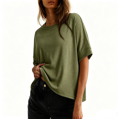 Bequemes Damen-T-Shirt mit Rundhalsausschnitt