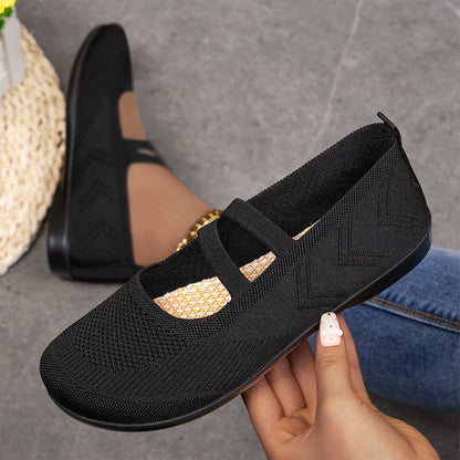 👟 Damen Slip-On Atmungsaktive Flyknit Schuhe – leicht, flexibel & bequem – perfekt für Alltag, Spaziergänge & Reisen