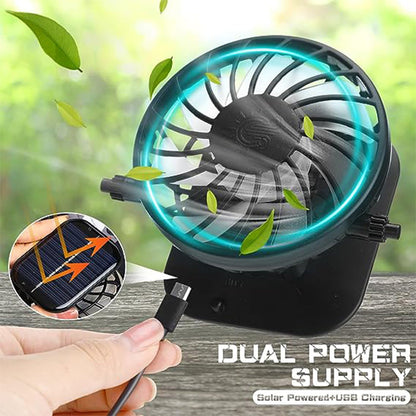 🧢 Sonnenhut mit breiter Krempe, solarbetriebenem Ventilator & abnehmbarem Gesichtsschutz – kühler Kopf, freie Hände – perfekt für Outdoor, Garten & Reisen