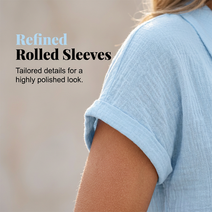 👕 Damen Loose Fit Knit Tee – luftig, bequem & vielseitig – perfekt für Alltag, Büro & Freizeit