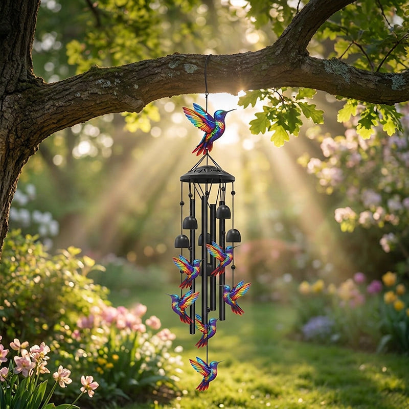 🕊️Vintage-Metall-Windspiel für den Garten – als Gedenkklang, wetterfest & dekorativ, ideal für Terrasse, Balkon & Ruhezonen 🔔🌿