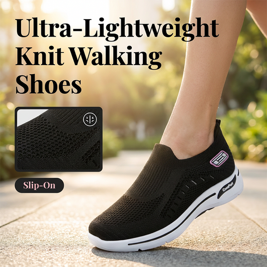 👟 Women's Breathable Knit Walking Shoes – leicht, flexibel & bequem – atmungsaktives Strickmaterial, gepolsterte Sohle & perfekter Halt – ideal für Alltag, Spaziergänge & Reisen
