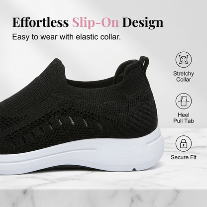 👟 Women's Breathable Knit Walking Shoes – leicht, flexibel & bequem – atmungsaktives Strickmaterial, gepolsterte Sohle & perfekter Halt – ideal für Alltag, Spaziergänge & Reisen