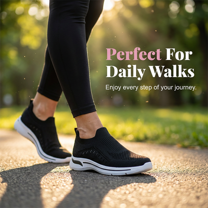 👟 Women's Breathable Knit Walking Shoes – leicht, flexibel & bequem – atmungsaktives Strickmaterial, gepolsterte Sohle & perfekter Halt – ideal für Alltag, Spaziergänge & Reisen