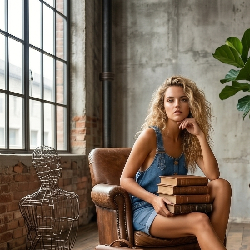 ✨ Denim-Overall mit lockerer Passform – figurschmeichelnd, knitterarm & leicht zu kombinieren – zu T-Shirts, Blusen & Crop-Tops
