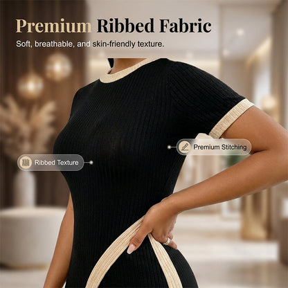🌺 Damen Set aus Kurzarm-Oberteil & ausgestellter Hose – bequem, luftig & perfekt aufeinander abgestimmt – ideal für Alltag, Strand & Freizeit