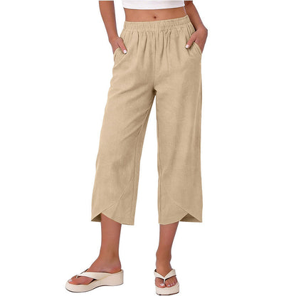 ✨Lässige, locker sitzende Damenhose mit weitem Bein und verkürztem Schnitt