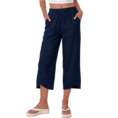 ✨Lässige, locker sitzende Damenhose mit weitem Bein und verkürztem Schnitt