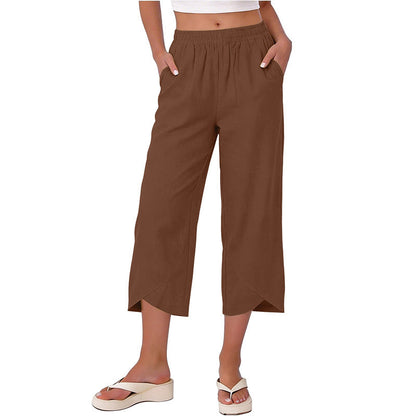 ✨Lässige, locker sitzende Damenhose mit weitem Bein und verkürztem Schnitt