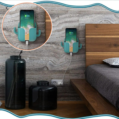 📱 Multifunktioneller Wand-Handyhalter – flexibel, stabil & platzsparend – für alle Smartphones geeignet – perfekt für Küche, Schlafzimmer, Büro & Bad