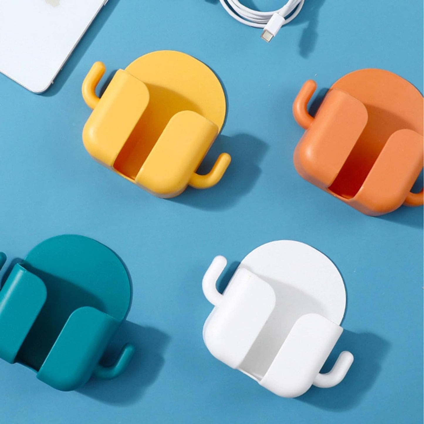 📱 Multifunktioneller Wand-Handyhalter – flexibel, stabil & platzsparend – für alle Smartphones geeignet – perfekt für Küche, Schlafzimmer, Büro & Bad