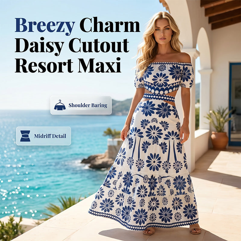 👗🌸 Maxikleid mit Blumenmuster und Taillenschnitt