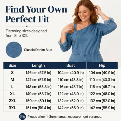 Versandkostenfrei⏰ Nur noch heute 50% Rabatt! 👖 Damen asymmetrischer schulterfreier Jeans-Jumpsuit