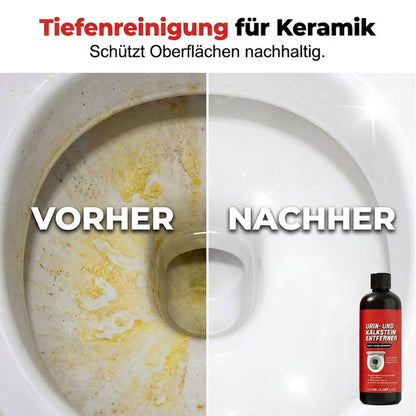❤️🔥 Kraftvoller Kalk- und Urinsteinlöser 🏠🚽 neutralisiert Gerüche, reinigt porentief, schützt Keramik vor Kratzern, wirkt sekundenschnell, ohne Schrubben