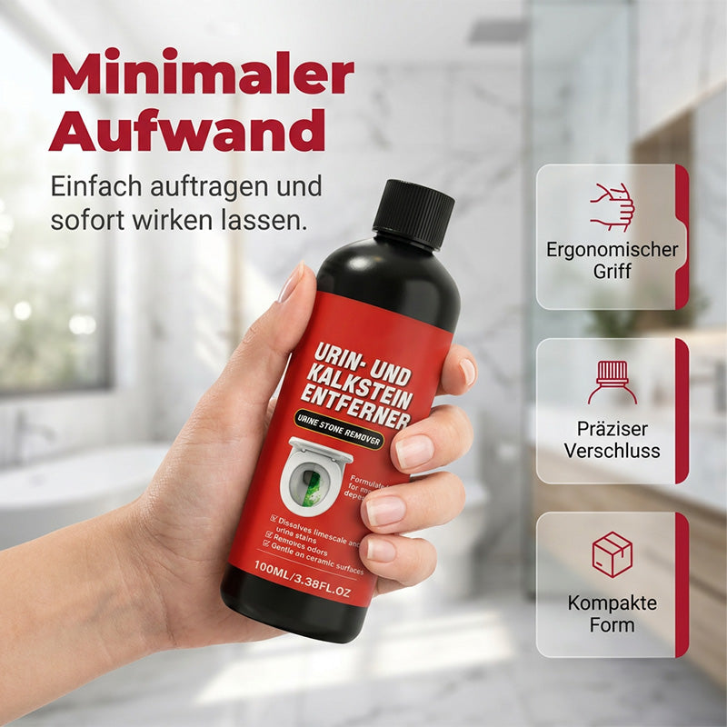 ❤️🔥 Kraftvoller Kalk- und Urinsteinlöser 🏠🚽 neutralisiert Gerüche, reinigt porentief, schützt Keramik vor Kratzern, wirkt sekundenschnell, ohne Schrubben