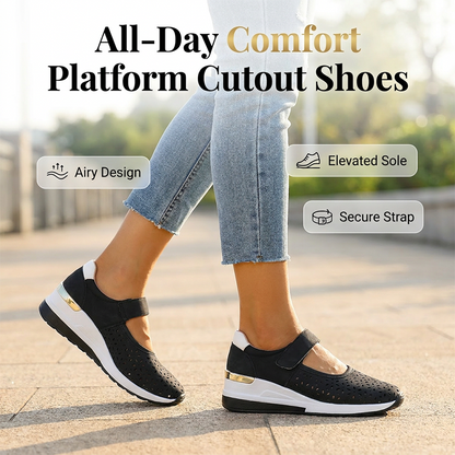 👟💨 Atmungsaktive Plateauschuhe mit Ausschnitten