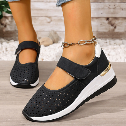 👟💨 Atmungsaktive Plateauschuhe mit Ausschnitten