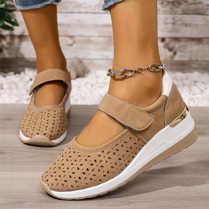 👟💨 Atmungsaktive Plateauschuhe mit Ausschnitten