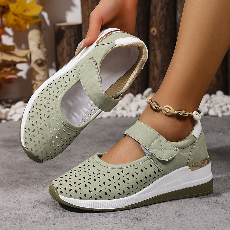 👟💨 Atmungsaktive Plateauschuhe mit Ausschnitten