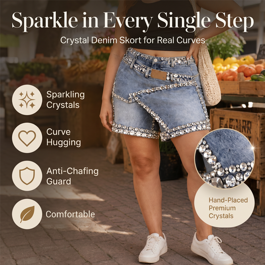 💎 Letzte Woche – Lager fast leer! 50% RABATT endet jederzeit! Damen Rhinsten-besetzter mehrlagiger Denim-Rock-Shorts – stylisch, vielseitig & ein echter Hingucker – perfekt für Alltag, Strand & Partys | Versandfrei