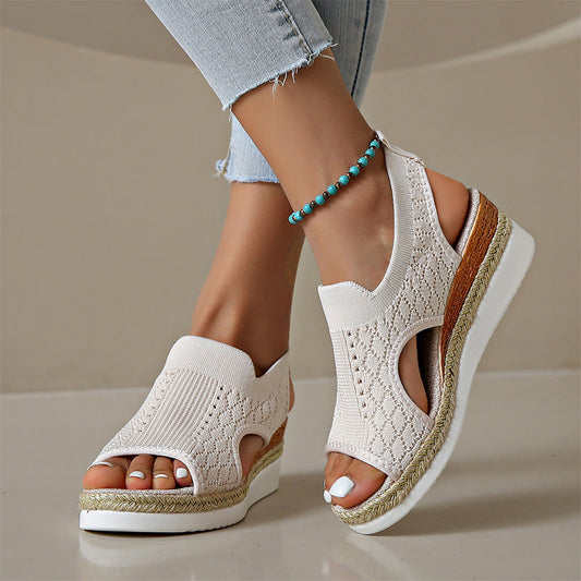 👡 Atmungsaktive Plateau-Sandalen für Damen im Freizeitstil – bequem, leicht & vielseitig – perfekt für lange Spaziergänge, Shopping & Reisen