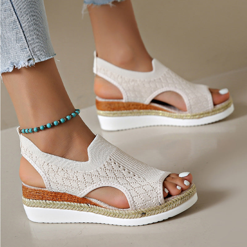 👡 Atmungsaktive Plateau-Sandalen für Damen im Freizeitstil – bequem, leicht & vielseitig – perfekt für lange Spaziergänge, Shopping & Reisen